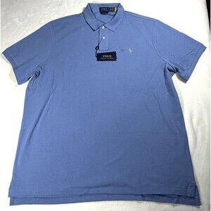 Polo Ralph Lauren Shirt Mens XXL Classic Fit Short Sleeve Blue Cotton NWT